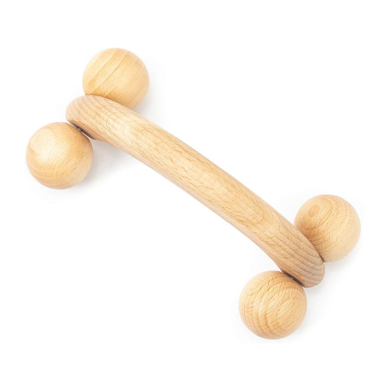 tuuli Accessories â€“ Back Massager with Smooth Ball Rollers, Multi-Functional Back Roller, Neck Massager, Eases Muscle Tension and Supports Skin Health, Muscle Roller 7 x 3 inches - Image 2